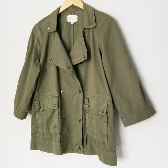 Current Elliott The Infantry Jacket Army Olive Green Utility Double Breasted XS - Picture 5 of 16